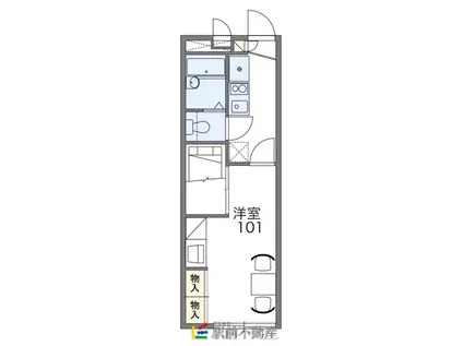レオパレスTI(1K/2階)の間取り写真
