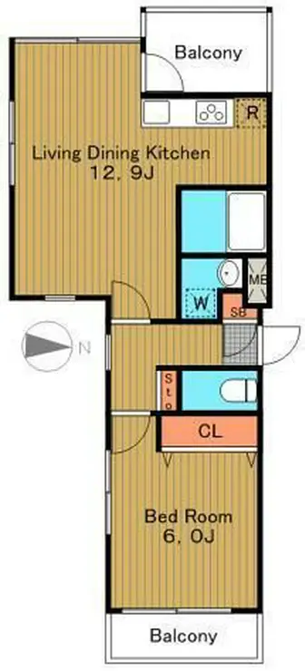 イーストポイント中野 2階階 間取り