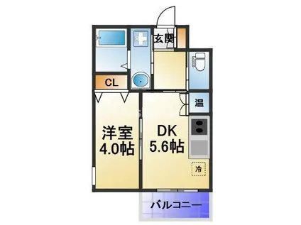 EIJU TSUKAMOTO(1DK/3階)の間取り写真