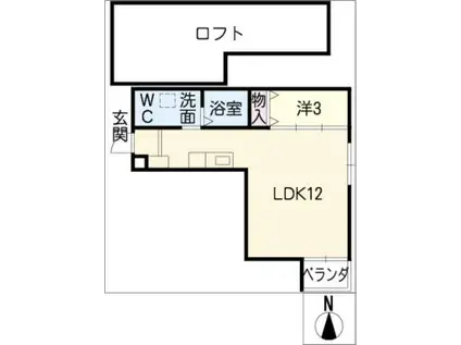 翔MINOKAMO(1LDK/5階)の間取り写真