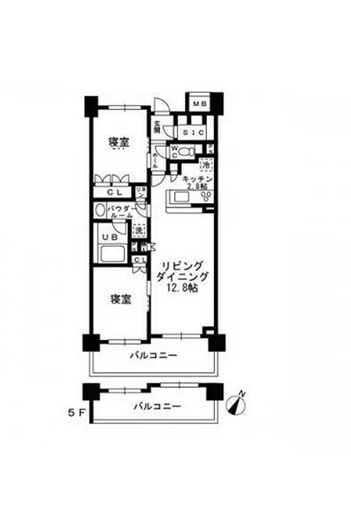 シャンピアグランデ深沢 4階階 間取り