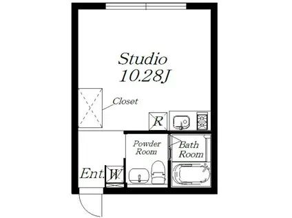 ALERO千石(ワンルーム/2階)の間取り写真