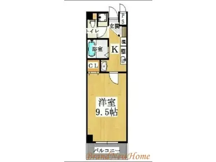 プリヴェ2号館(1K/3階)の間取り写真