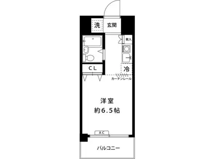 つつじヶ丘M&M-再契約型 定期2年-(1K/3階)の間取り写真