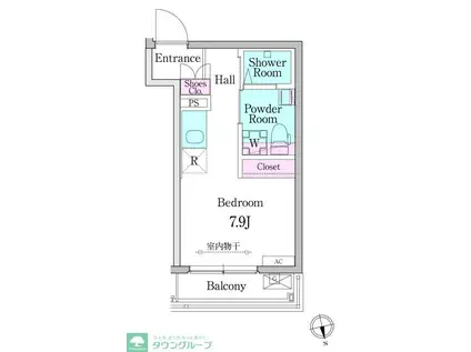 デュオメゾン高円寺駅前(ワンルーム/3階)の間取り写真