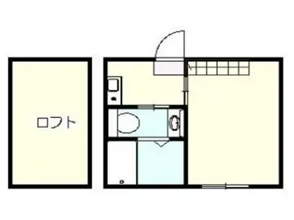 AMMODE(1K/2階)の間取り写真