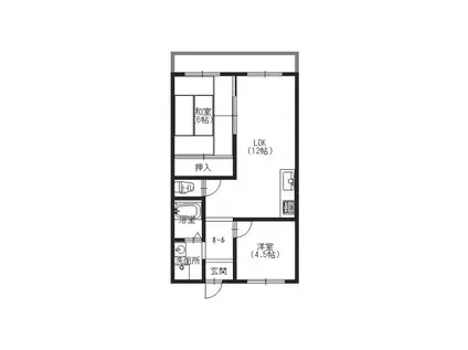 TMコーポあびこ(2LDK/5階)の間取り写真