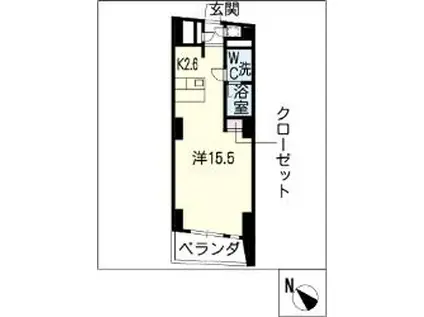 NBM則武(ワンルーム/2階)の間取り写真