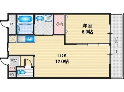 アメニティ春光園(1LDK/2階)の間取り写真