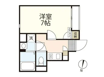 レオネクストアベニール(1K/2階)の間取り写真