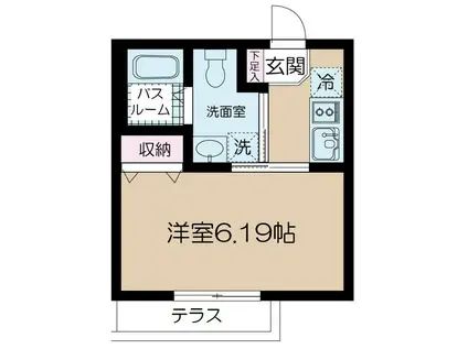 NSゲート西大島ウエスト(1K/3階)の間取り写真