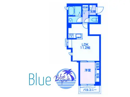 シーテラス(1LDK/2階)の間取り写真