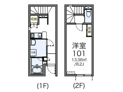 SOMEYA(1K/1階)の間取り写真