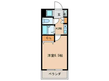 セントラルパークハイツ(1K/3階)の間取り写真