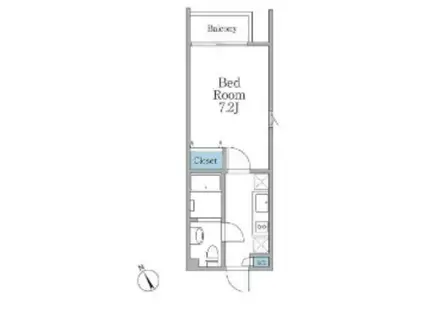 LAPIS恵比寿II ラピス恵比寿II(ワンルーム/3階)の間取り写真