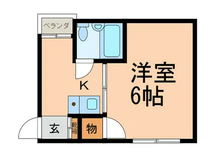 ハイツ三上(1K/3階)の間取り写真