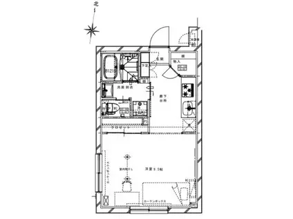 リアルワン要町(ワンルーム/4階)の間取り写真