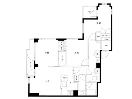 GRAPHIOSHIBUYAグラフィオ渋谷(3LDK/7階)の間取り写真