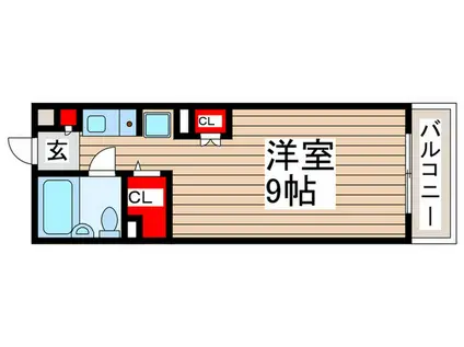 リ・ブート南流山(ワンルーム/2階)の間取り写真