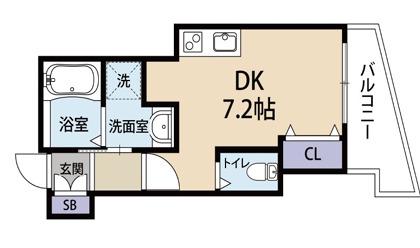 MANO MANSION(ワンルーム/1階)の間取り写真