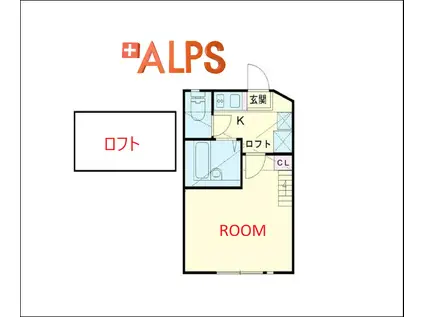 クレスト新杉田(1K/1階)の間取り写真