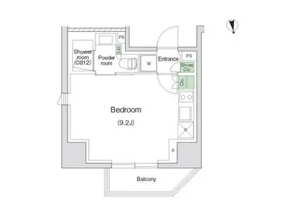 スタイリオ川崎(ワンルーム/5階)の間取り写真