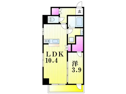 東和ビル本町(1LDK/2階)の間取り写真
