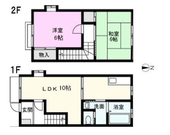 アルカサール・アイダ3(2LDK/1階)の間取り写真