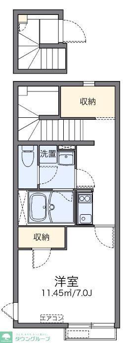 レオネクストミーヤ前野(1K/2階)の間取り写真