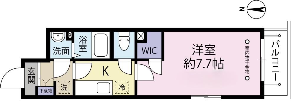 アプリ田端(1K/3階)の間取り写真