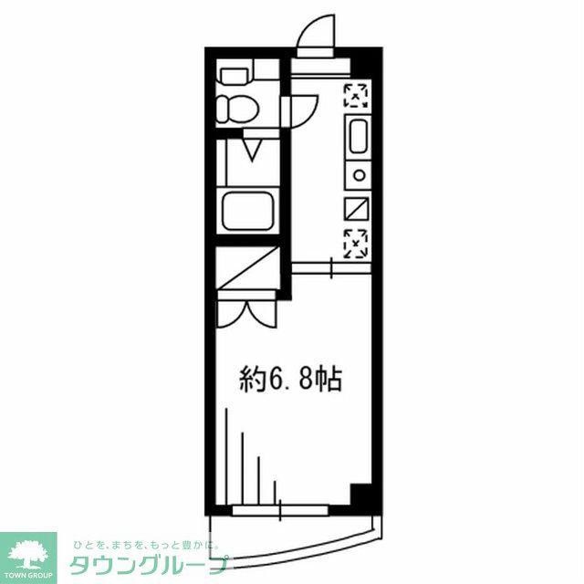 FSC新宿マンション(1K/2階)の間取り写真