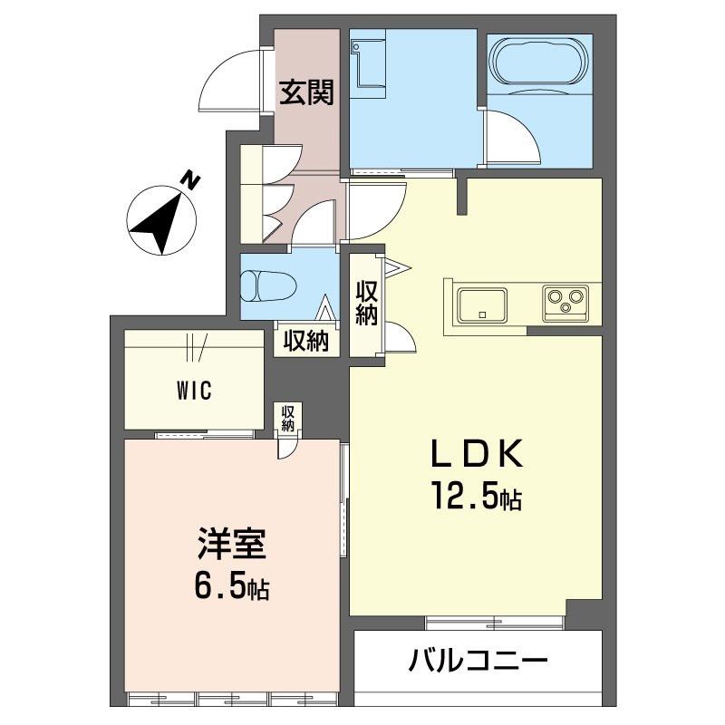 シャーメゾン坂の台II(1LDK/2階)の間取り写真