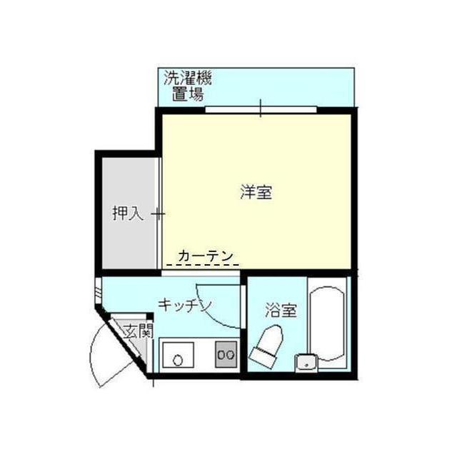 北村第一ビル(ワンルーム/3階)の間取り写真