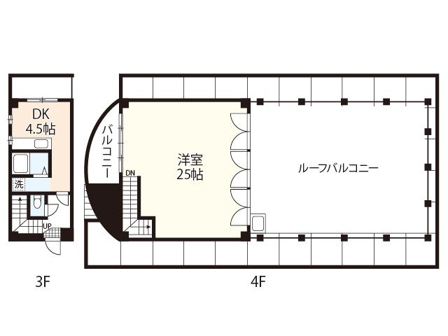 サンコート草津Y&N(1DK/3階)の間取り写真