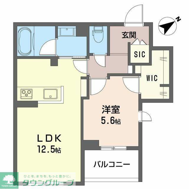 MAISON DE HINODE(1LDK/2階)の間取り写真