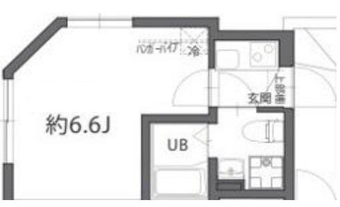 BER堀切(1K/2階)の間取り写真