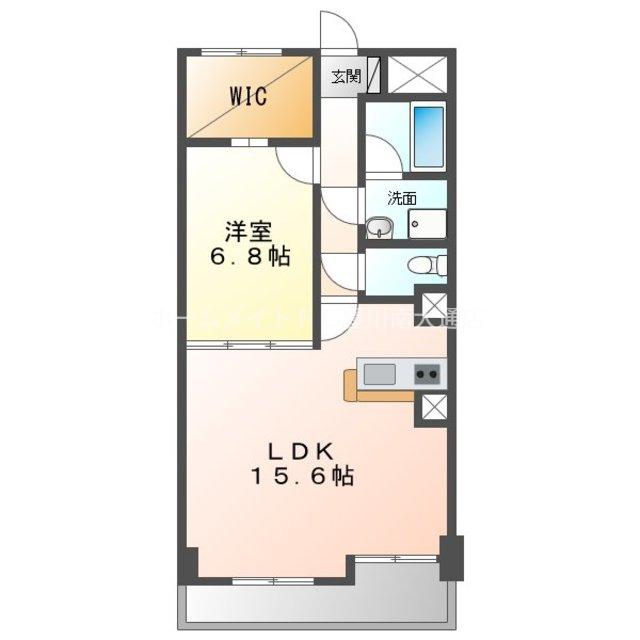 ピーノトキワ(1LDK/2階)の間取り写真