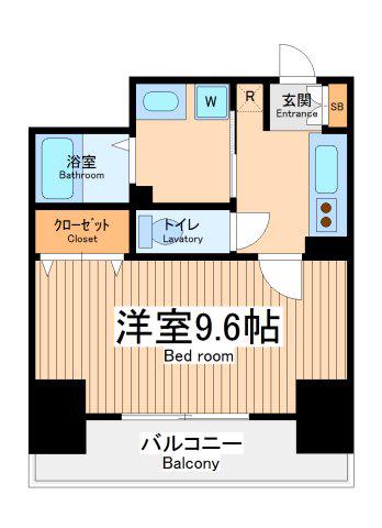 ノアズアーク(1K/11階)の間取り写真