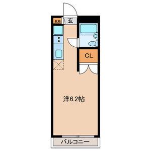 シャンポール當麻(ワンルーム/1階)の間取り写真