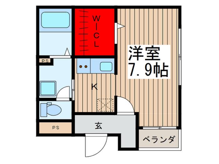 富士ハウス(1K/2階)の間取り写真