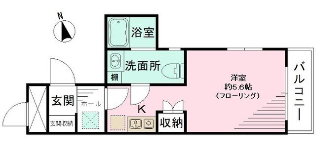 CHURA VISTA(ワンルーム/1階)の間取り写真