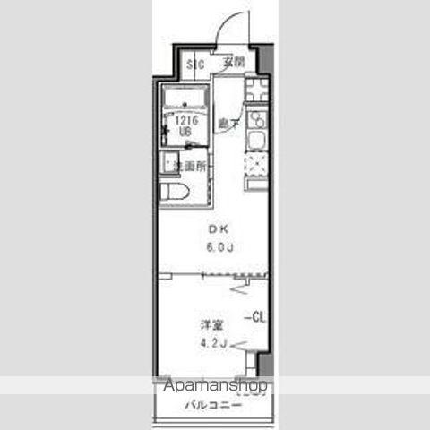 S-RESIDENCE目黒大岡山(1DK/3階)の間取り写真