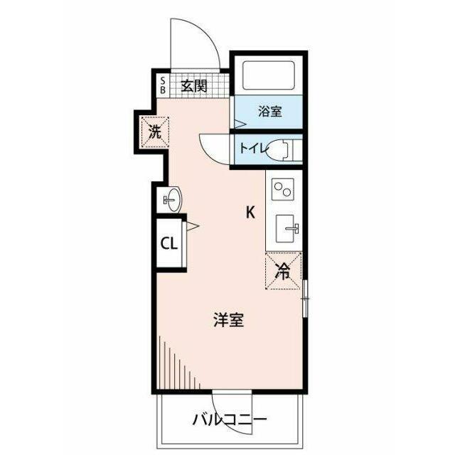 GRANQUAL大崎(ワンルーム/1階)の間取り写真