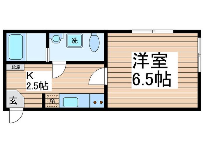 ラシクラス南行徳(1K/3階)の間取り写真