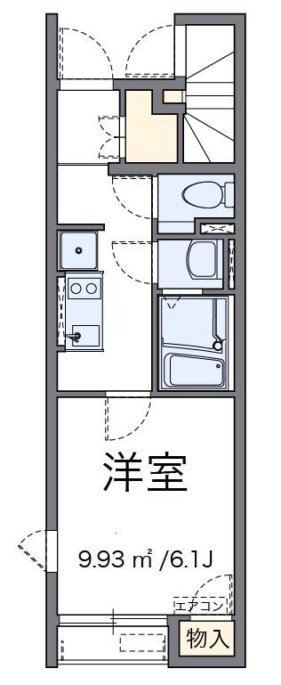ルネッタ(1K/2階)の間取り写真