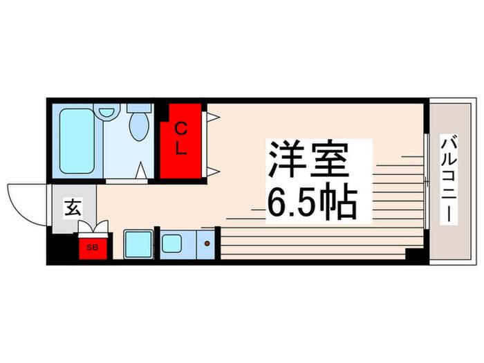 丸山機工マンション(ワンルーム/2階)の間取り写真