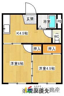 PLUMBERI(2K/1階)の間取り写真