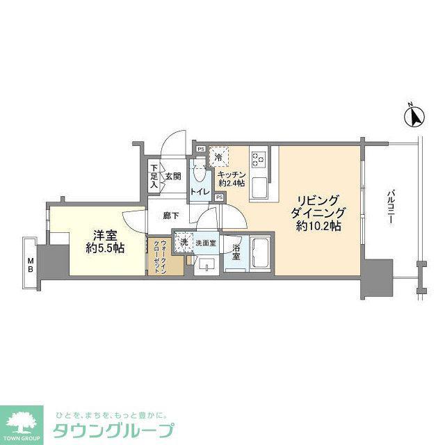 シティハウス西池袋(1LDK/13階)の間取り写真