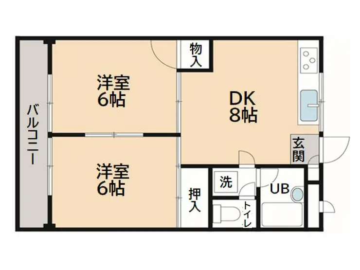 コア・パレス常葉 2階階 間取り