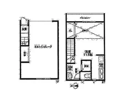 DBASE(ワンルーム/1階)の間取り写真